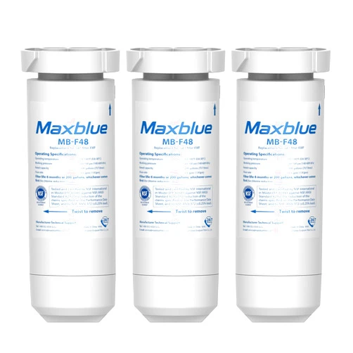 Maxblue XWF Replacement for GE® XWF, WR17X30702, NSF Certified Refrigerator Water Filter, 3 Filters (Not XWFE®)