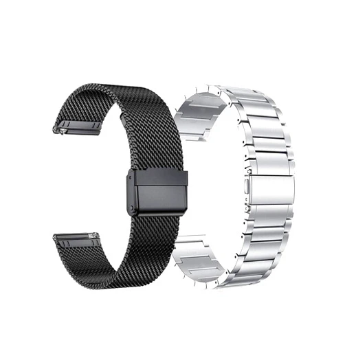 YEEJOK 22mm Watch Bands Compatible for Fossil Gen 6/5 /Gen 5E 44mm/Gen 5 Men's Carlyle/Garrett/Women's Julianna/Gen 4 Explorist HR, Soild Metal Bracelet & Mesh Woven Milanese Loop Strap