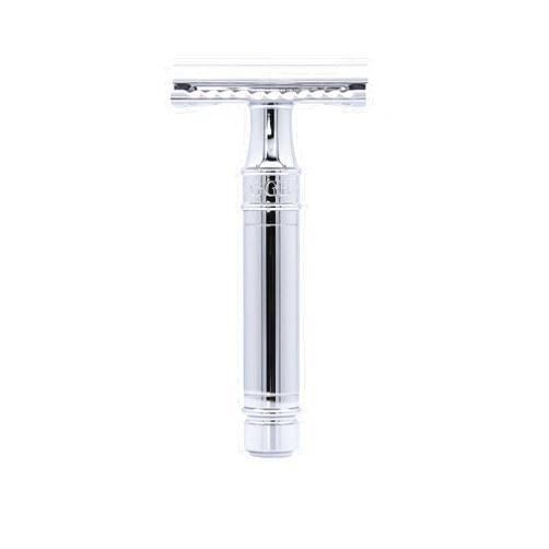 Edwin Jagger DES89BL Chrome Short DE Safety Razor (Closed Comb)