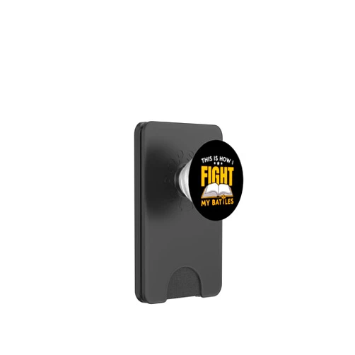 Bible Verse Christian Believer SteMi Apparel This Is How I Fight My Battles Christian Believer Bible PopSockets PopWallet for MagSafe