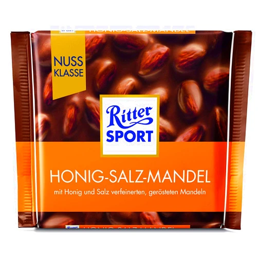 Ritter Sport 100g - Pack of 5 - (Honey Salt Almonds)