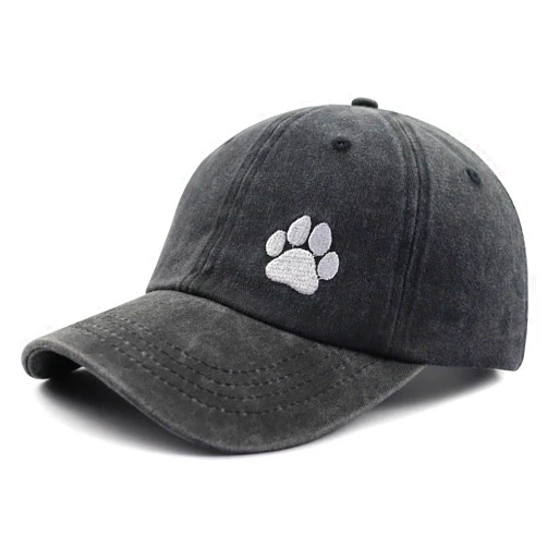 XacaYuerp Dog Paw Hat for Men Women, Funny Adjustable Cotton Embroidered Dog Lovers Baseball Cap