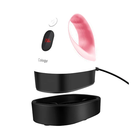 Calogy Mini Heat Press, Heat Transfer Machine, Constant Temp Control, Insulated Safety Base, Fits for Crafts, T-Shirt, Hat, Cap, Pillows(White Pink)