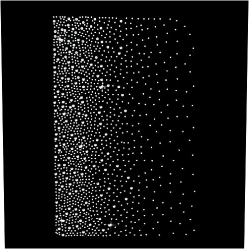 FINGERINSPIRE 16 Sheet Gradient Polka Dot Iron on Rhinestone Heat Transfer 10.4x7Inch Starry Sky Crystal Transfers Patches Glitter Hotfix Rhinestone Transfer Bling Pattern Iron Rhinestone Decals