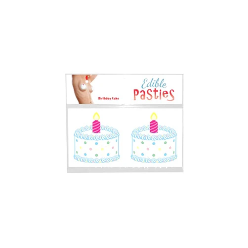 Adiva Intimates Edible Nipple Pasties Birthday Cake (Sweet Flavored Breast Covers)