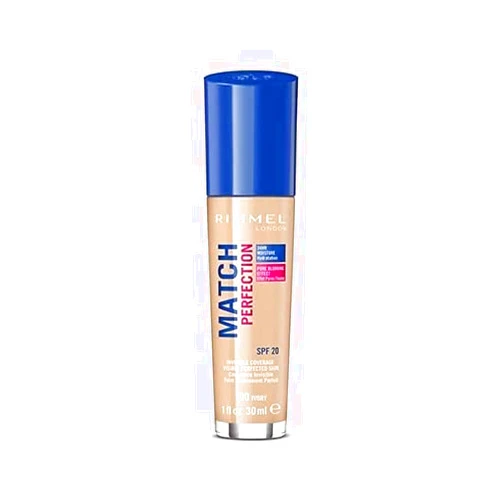 Rimmel London Match Perfection Foundation Spf20 100 Ivory 30ml