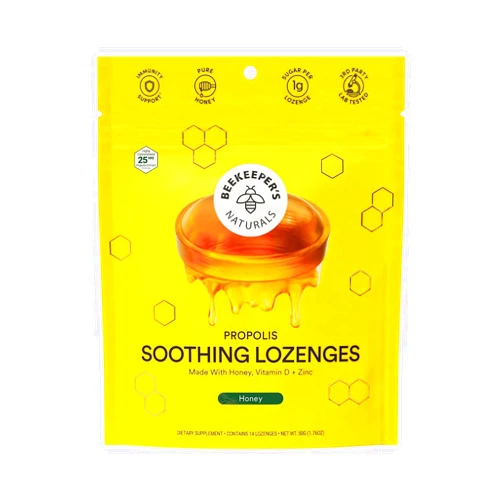 Beekeeper's Naturals Soothing Honey & Elderberry Flavor Cough Drops