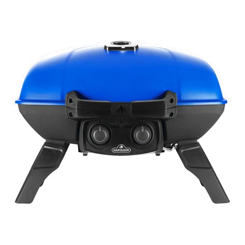Napoleon - TravelQ 285 Portable Propane Gas Grill, Blue - 2 Burners, For Tailgating, Camping, And Small Outdoor Spaces