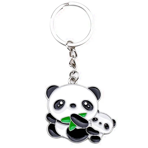 ODETOJOY Panda Keychain Charm for Girls Panda Keyring Gift Key Chains Panda Bear Winter Olympic China Souvenir