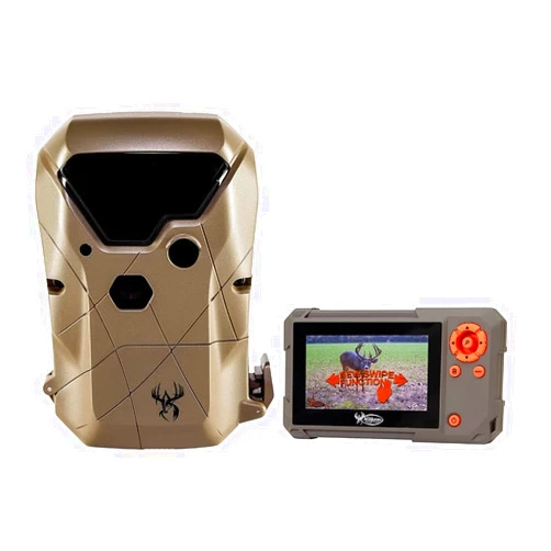Wildgame Innovations Kicker Lightsout 18MP Trail Camera and Trail Pad Image Viewer Combo