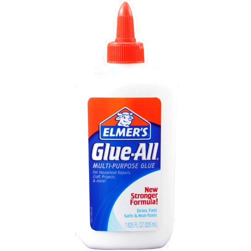 Elmer's Glue-All Multi-Purpose Glue, 7.625 Ounces, White (E1324) - 2 Pack