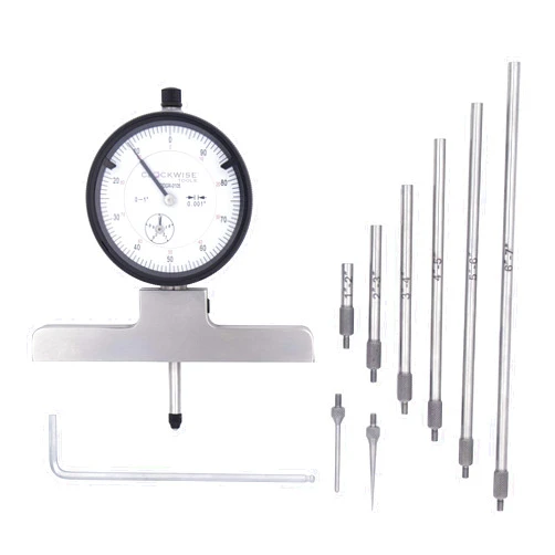 Clockwise Tools Dial Depth Gauge, DDGR-0105 0-1