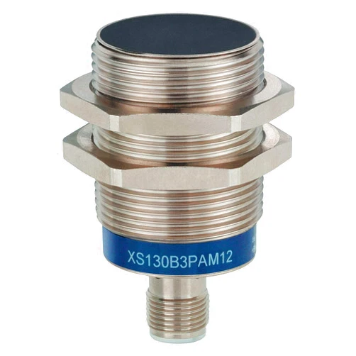 Telemecanique Sensors XS630B1NAM12 Universal Series Inductive Proximity Sensor, Multi-Function, Metal 30-mm Barrel, 2-Wire AC/DC Wiring, PNP Input, NO Output, M12 Micro-Connector