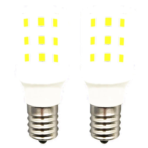 LIENNGKE Led Bulb KEI D28X KEL 2816X 2815 Freezer Light Refrigerator 100-265v E17 3.8w 40w Halogen Equivalent Appliance Daylight White 6000K Pack of 2