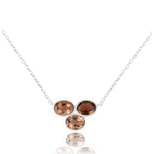 DHRUVANSH CREATIONS Gemstone Necklaces, Three Gemstone Pendant Necklace, Vintage Pendant, 925 Sterling Silver Pendant, Best Christmas Jewelry Gift, Handmade Pendant