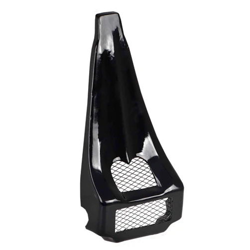 SHMT Plastic Stretched Chin Spoiler Scoop Compatible with 1997-2013 Harley Touring Street Glide Electra Road Glide, Gloss Black
