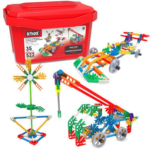 K'NEX - Click & Construct Value Building Set - 522 Pieces, STEM Building, Creative Play Set‚ Ages 7+