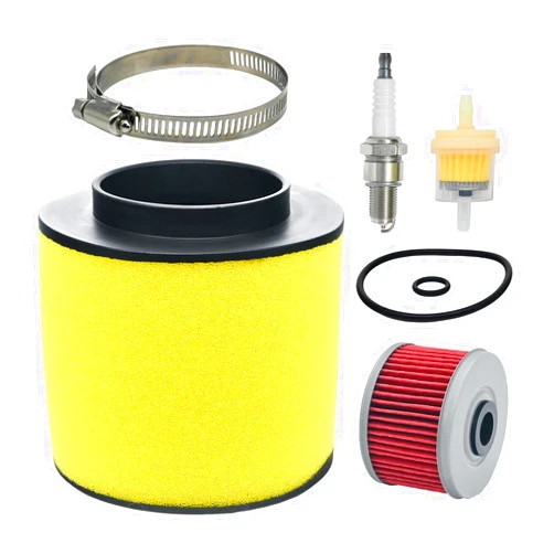 Eamonhigh TRX400 Air Filter Replacement for Honda Foreman 450 400 TRX400 TRX450 1995-2004 Rancher 350 TRX350 2000-2006 17254-HN5-670 17254-HC5-900 with Oil Filter Spark Plug