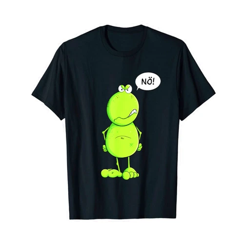 MODARTIS - Lustige Frosch Motive Statement Frog I Nö Fun Design I Neinsager I No Saying T-Shirt