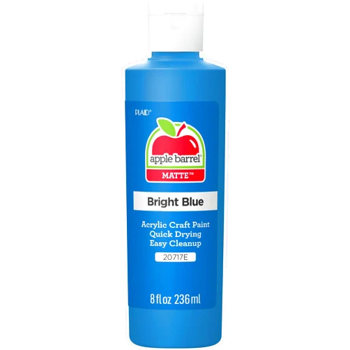 Apple Barrel Acrylic Paint (8 Ounce), Bright Blue, 8 oz, 8 Fl Oz- Pack of 1
