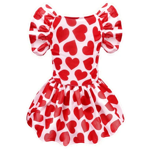 CuteBone Dog Dress Princess Puppy Birthday Dresses with Flutter Sleeves Cat Clothes Outfit for Small Dogs Girl Pet Apparel FX01L