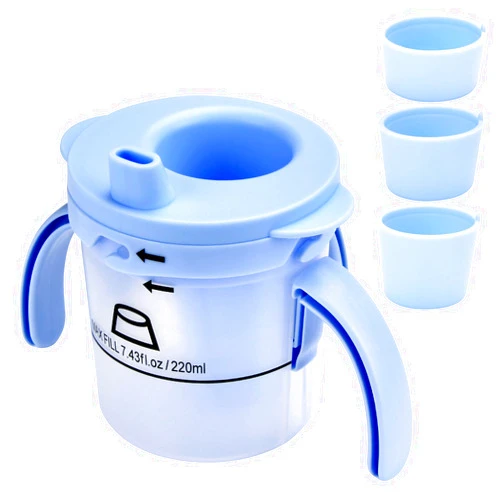 Lamborsafe Dysphagia Cups for Adults 5cc 10cc 15cc, Limited Slow Flow Dysphagia Regulating Drinking Cup for Elderly People with Swallowing Disorders, Prevent Choking and Aspiration