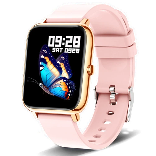 Popglory Smart Watch, Smartwatch with Blood Pressure, Blood Oxygen Monitor, Fitness Tracker with Heart Rate Monitor, Full Touch Fitness Watch for Android & iOS for Men Women
