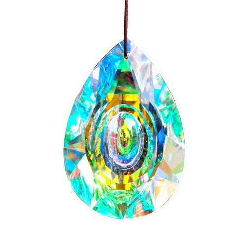 H&D HYALINE & DORA 89mm/3.5in Hanging Chandelier Crystals Prisms for Window Suncatchers Chandelier Parts Rainbow Maker Pendants