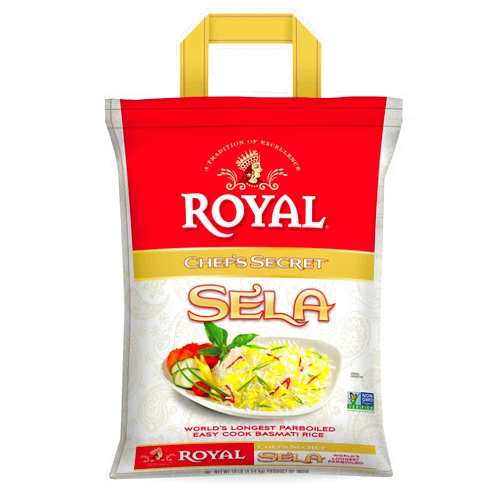 Kusha Royal Chef’s Secret Parboiled Sella Extra Long Basmati Rice, 10 Pound - PACK OF 4