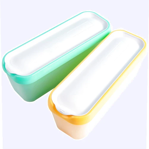 WALL QMER Premium Ice Cream Containers (2 Pack - 1.5 Quart Each) Reusable Freezer Storage Tubs with Lids for Ice Cream, Sorbet and Gelato!