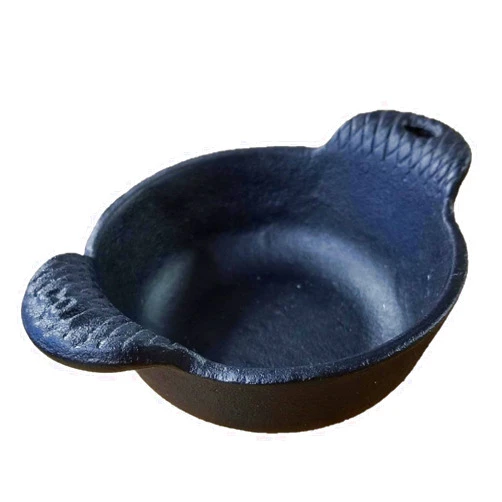 Carver's Olde Iron Mini Cast Iron Skillet Set of 4 – 12 Oz Capacity