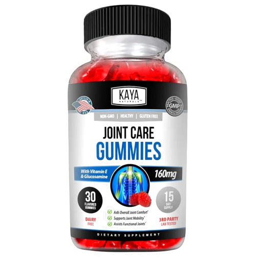 Kaya Naturals Joint Care Gummies for Back, Knees & Hands | Extra Strength Natural Joint & Flexibility Support - Glucosamine Gummies Best Immune Support for Women & Men - 30 Count