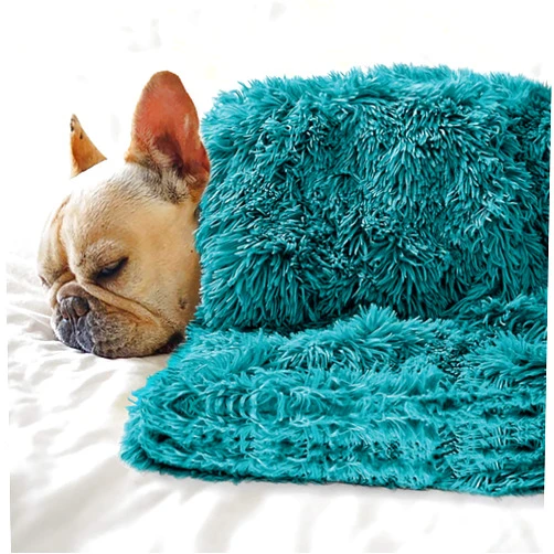 Petbuy Pet Dog Bed Blankets, Fluffy Fleece Dog Throw Blankets Sleep Mat,Soft Puppy Blankets Cat Kitten, S M L XL,Fuzzy Reversible Sherpa Blanket for Bed, Couch, Sofa, Travel,Washable & Lightweight