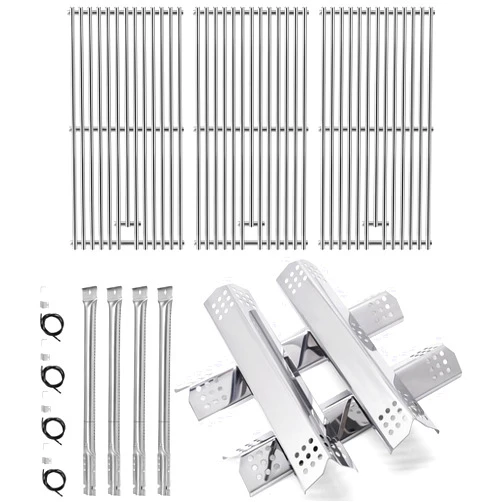 Hiorucet Grill Replacement Parts for kitchenaid 720-0954 720-0954A 720-0733A 720-0733 720-0733D 730-0733A 720-0954L, Kitchen Aid 4 Burner Gas Grill Parts Grill Grate, Burner, Heat Plate and Igniter