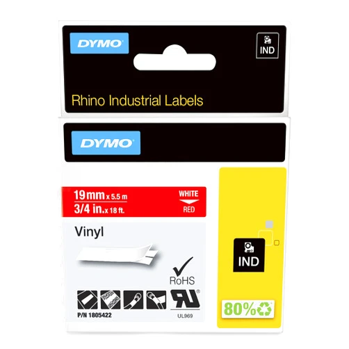 DYMO Rhino Industrial Vinyl Labels, 3/4