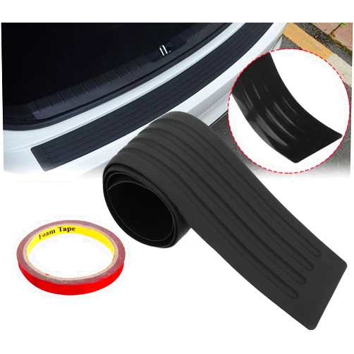 JAMESVAN 35.5x2.8 inches Universal Car Rear Door Sill Guard Body Bumper Strip Protective Trim Protector