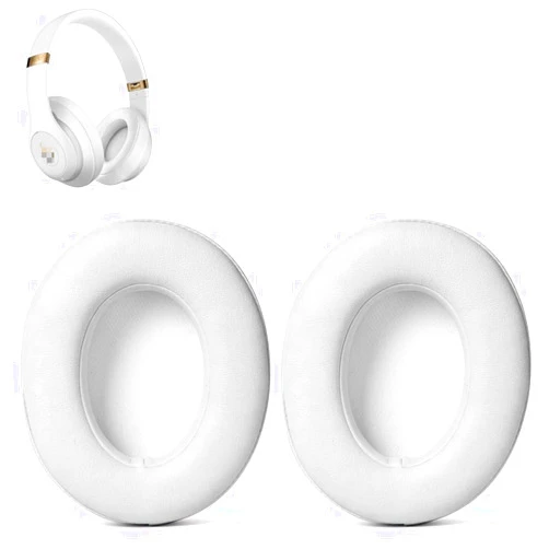 Sodorous Studio 3 Ear Pads Cushions Replacement Earpads for Beats Studio 2 & Studio 3 Wired & Wireless Headphones, Ear Cushions Memory Foam Earpads with Soft Protein Leather -White