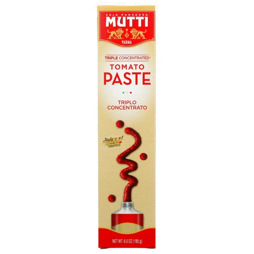 Mutti Triple Concentrated Tomato Paste, No Additives or Preservatives, Vegan, Gluten Free & Non-GMO, 6.5 Oz (Pack of 12)