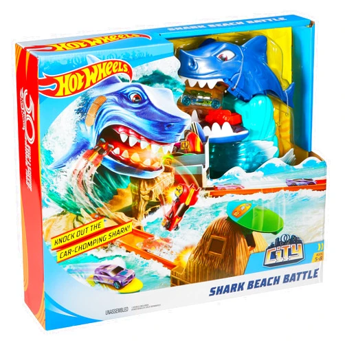 Hot Wheels HOT Wheels City Shark Beach Battle Play Set Multicolor