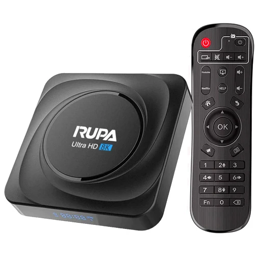 RUPA 8K Android TV Box, 8GB RAM 128GB ROM Support 1000M LAN Dual-Band WiFi 2.4G/5G, 8K/6K/4K HDR10 3D Smart TV Box