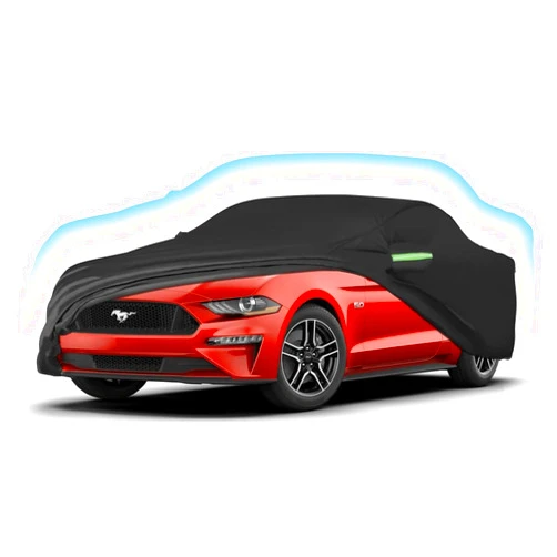 Proadsy 2024 Upgrade Car Cover for Ford Mustang 1994-2023 2024, Waterproof All Weather for Automobiles, Windproof Snowproof Rain Hail Sun UV Protection Full Outdoor Indoor Exterior Car Covers, Black