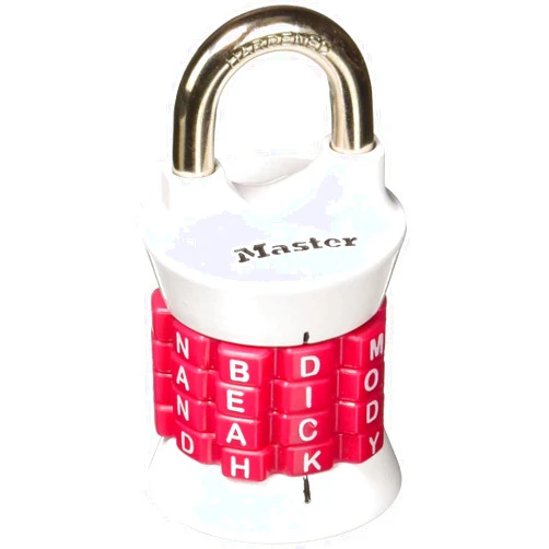 Master Lock 1535DWD Wide Word Combination Padlock