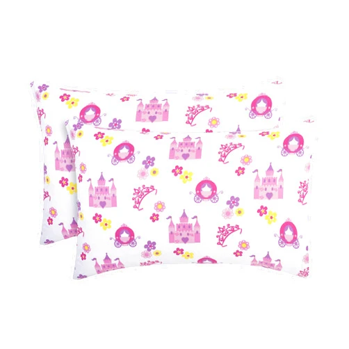 EVERYDAY KIDS 2-Pack Toddler Travel Pillowcases -100% Soft Microfiber, Breathable and Hypoallergenic - 14