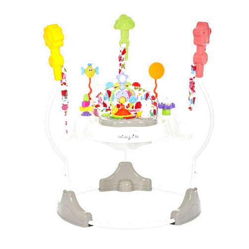 Dream On Me Zany 2-in-1 Activity and Center Bouncer in Elephant Print