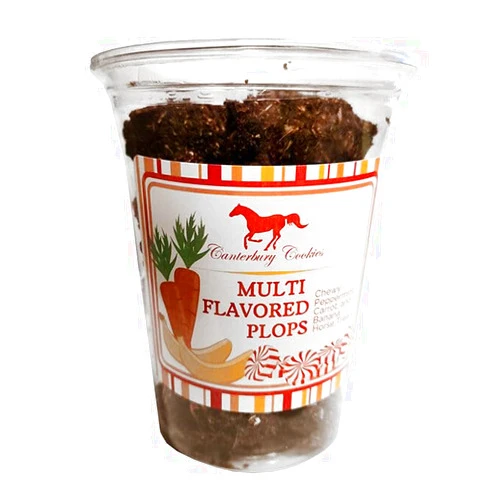 CANTERBURY COOKIES Multi Flavor Plops Horse Treats - 20 oz Container