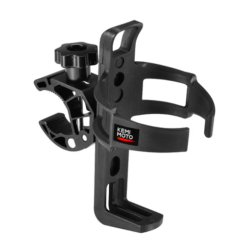 KEMIMOTO ATV Cup Holder Motorcycle Bottle Holder Universal Drink Holder with 0.6-1.56in Metal Clamp for 20oz Bottle for Bike Boat, Stroller, Walker, Wheelchair, Scooter, Golf Cart