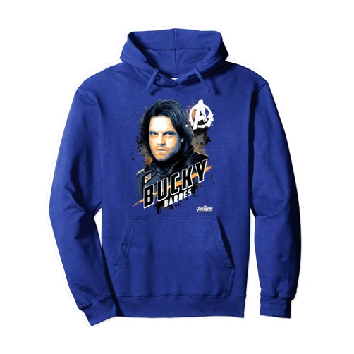 Marvel Avengers Infinity War Bucky Barnes Graphic Hoodie Pullover Hoodie