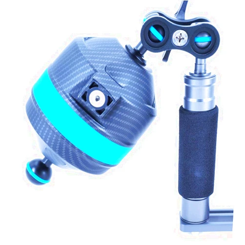 DIVTEK Mega Float Arm S Diving Buoyancy Arm Bracket with Nauticam Bayonet Mount for Underwater Diving Tray Video Light/Strobe Float Arms (D95-110)