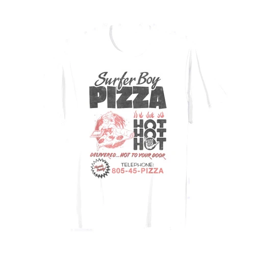 Stranger Things Surfer Boy Pizza Flyer T-Shirt