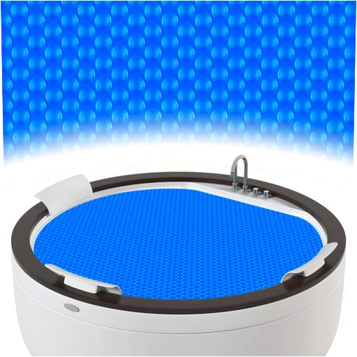 Liengoron 6 ft Hot Tub Cover Bubble Cover Round 16 Mil Floating Hot Tub Spa Cover Solar Blanket Insulation Spa Cover for Outdoor Hot Tubs Inground Above Ground Swimming Pools
